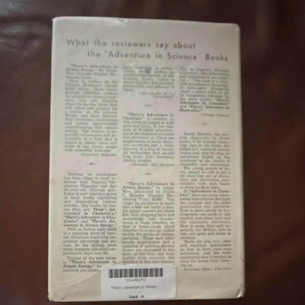 Popular Mechanics There's Adventure in Meteorology Hardcover 1958 Neil P. Ruzic
